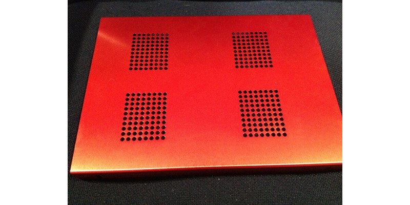 Red anodize panel